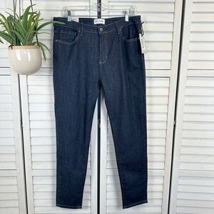 New Dish by DU/ER Adaptive Denim Skinny Jeans Dark Wash‎ Womens Size 32 x 28